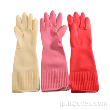 家庭酸アルカリ油保護ラテックスゴム手袋
